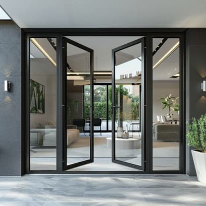 Puerta embisagrada
